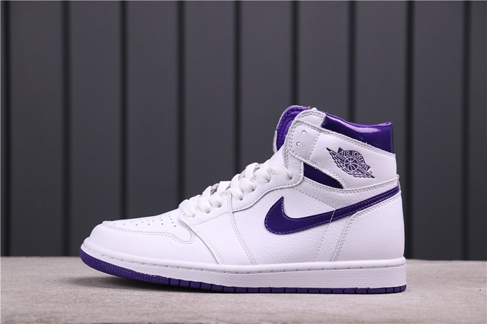 Men's Running Weapon Air Jordan 1 White Shoes 003